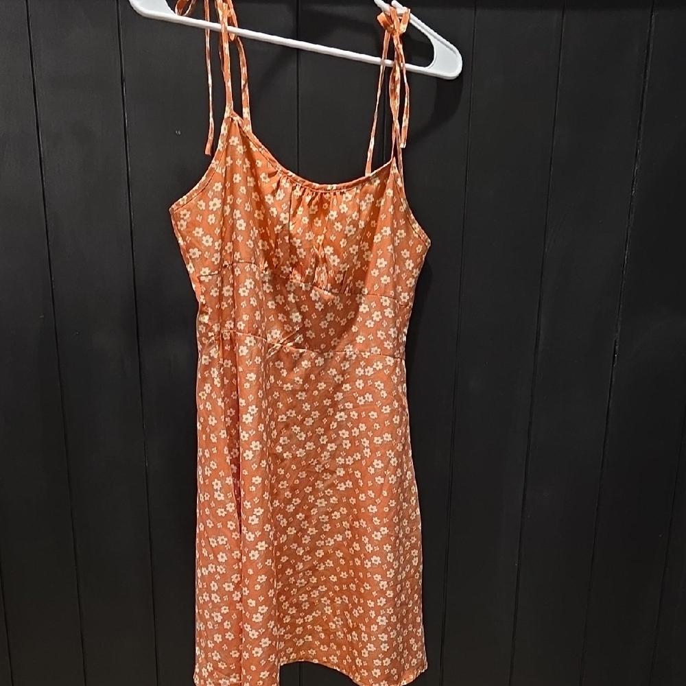 Floral Orange Sundress